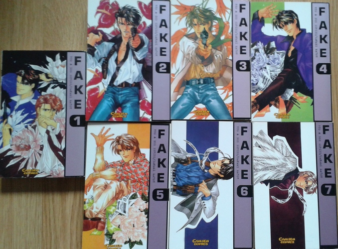 Manga YAOI - FAKE - Sanami Matoh -Vol.1-7 Komplet