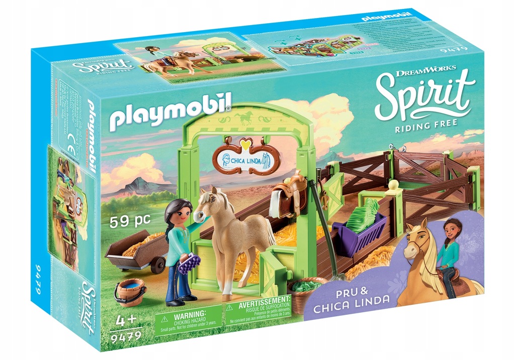 Playmobil Spirit 9479 Boks stajenny Pru Ślicznotka