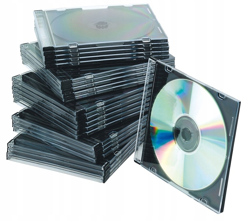 Pudełko na płytę CD/DVD Q-CONNECT, slim, 25szt.