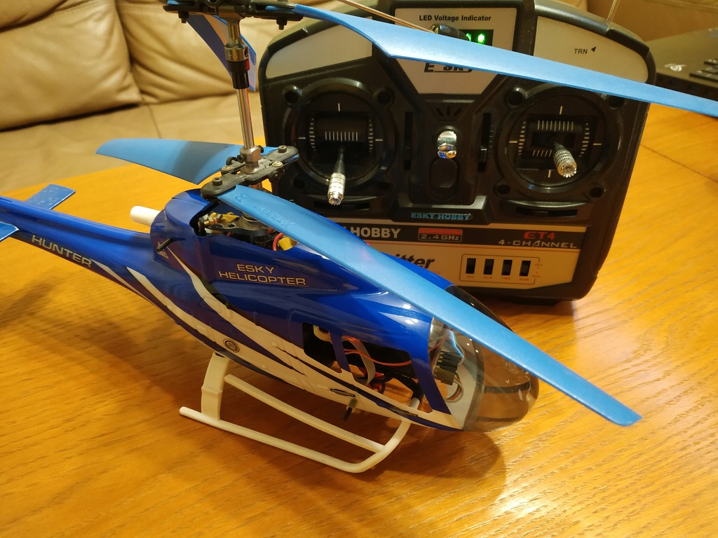 Helikopter RC Esky Hunter 2,4Ghz po tuningu