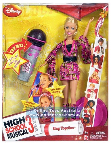 High School Musical 3 lalka z mikrofonem Sharpay
