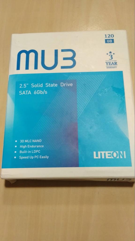 LiteOn Dysk SSD MU3 PH6 3D TLC NAND 2.5'' 120GB