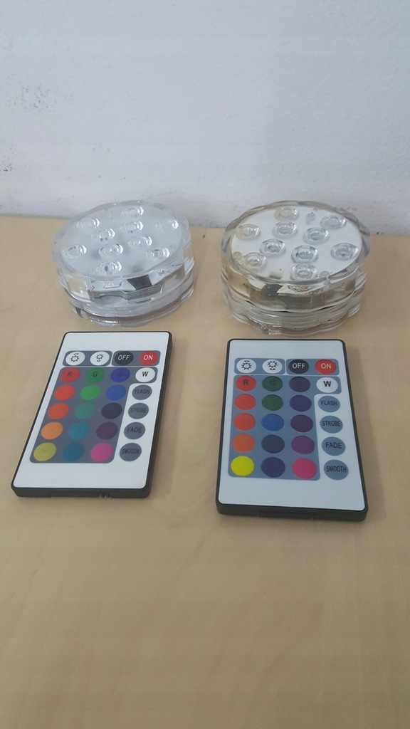 A0841 ALBACOM 2 LAMKI LED OKRĄGŁE Z 2 PILOTAMI