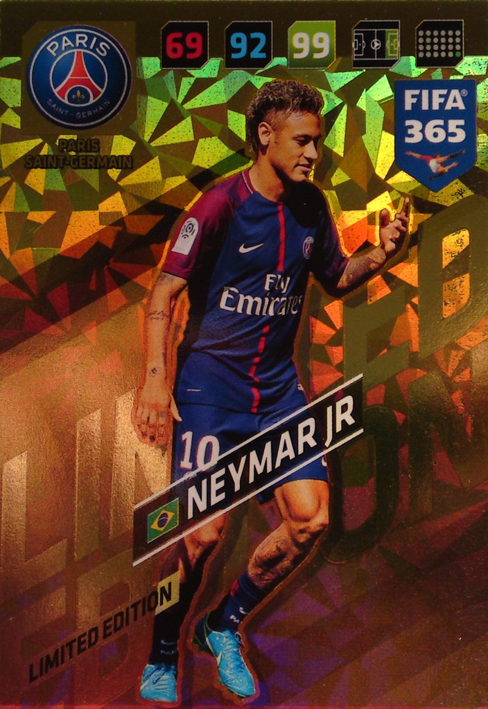 FIFA 365 2018 PANINI Limited Edition NEYMAR PSG