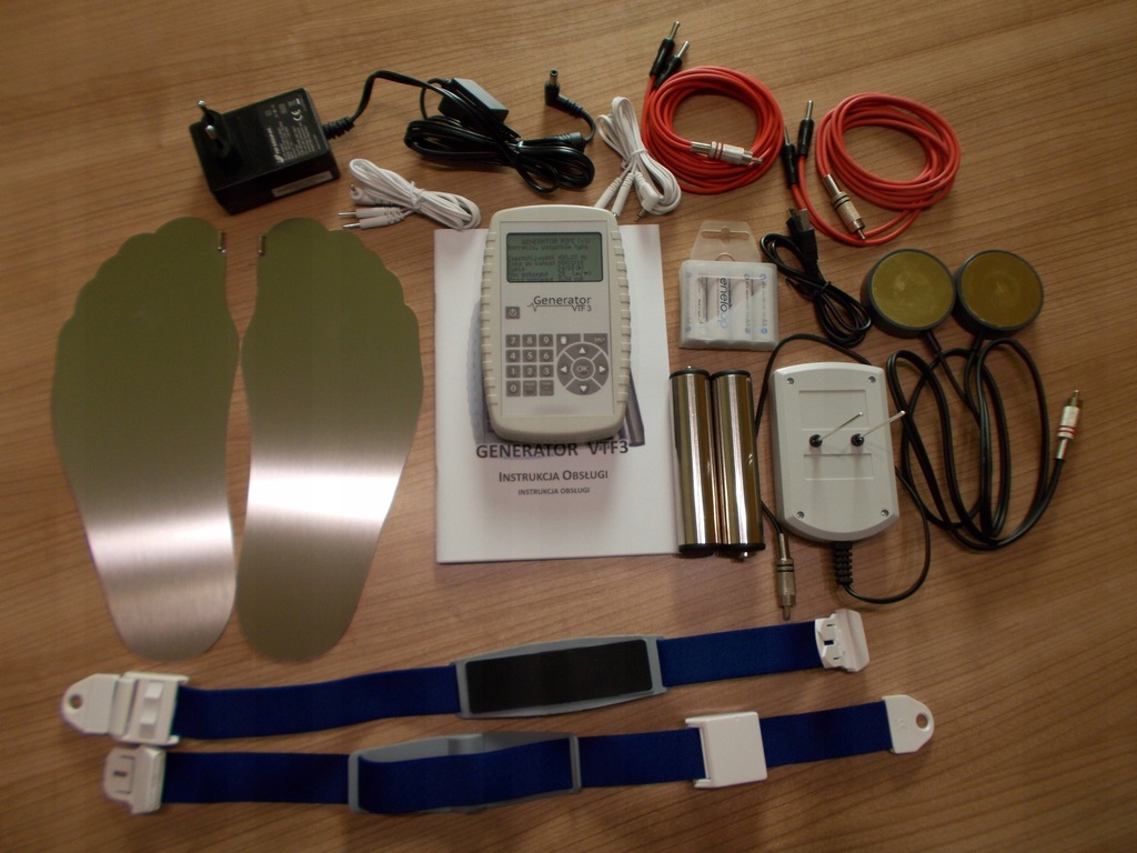 Generator VTF3 Zapper Rife Clark Beck Srebro kolo.