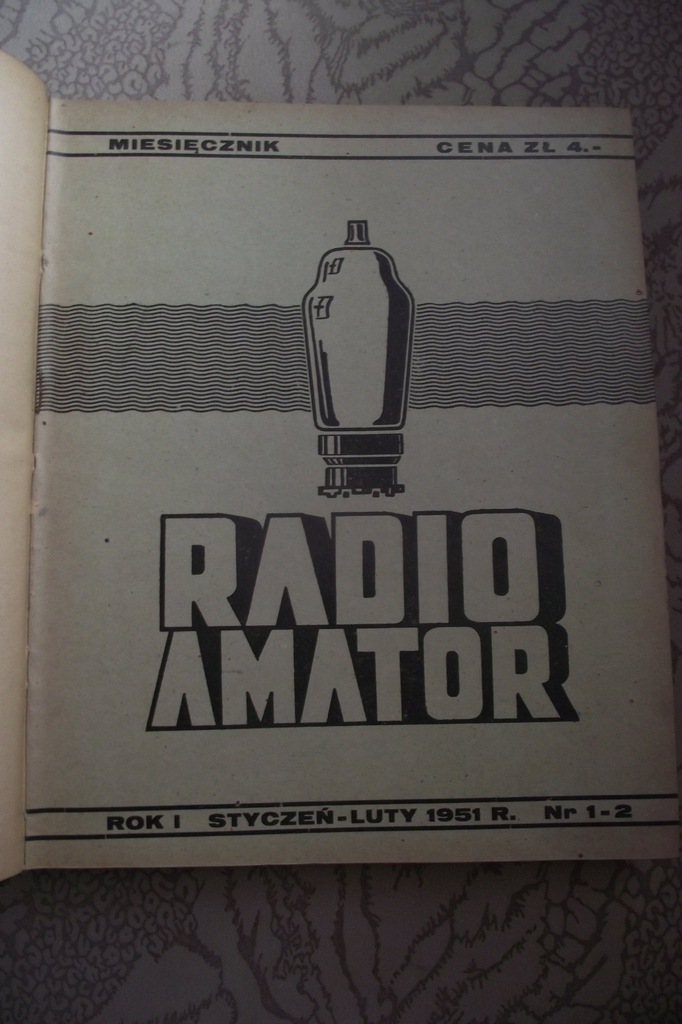 Radio Amator rocznik 1951, miesięcznik Radioamator