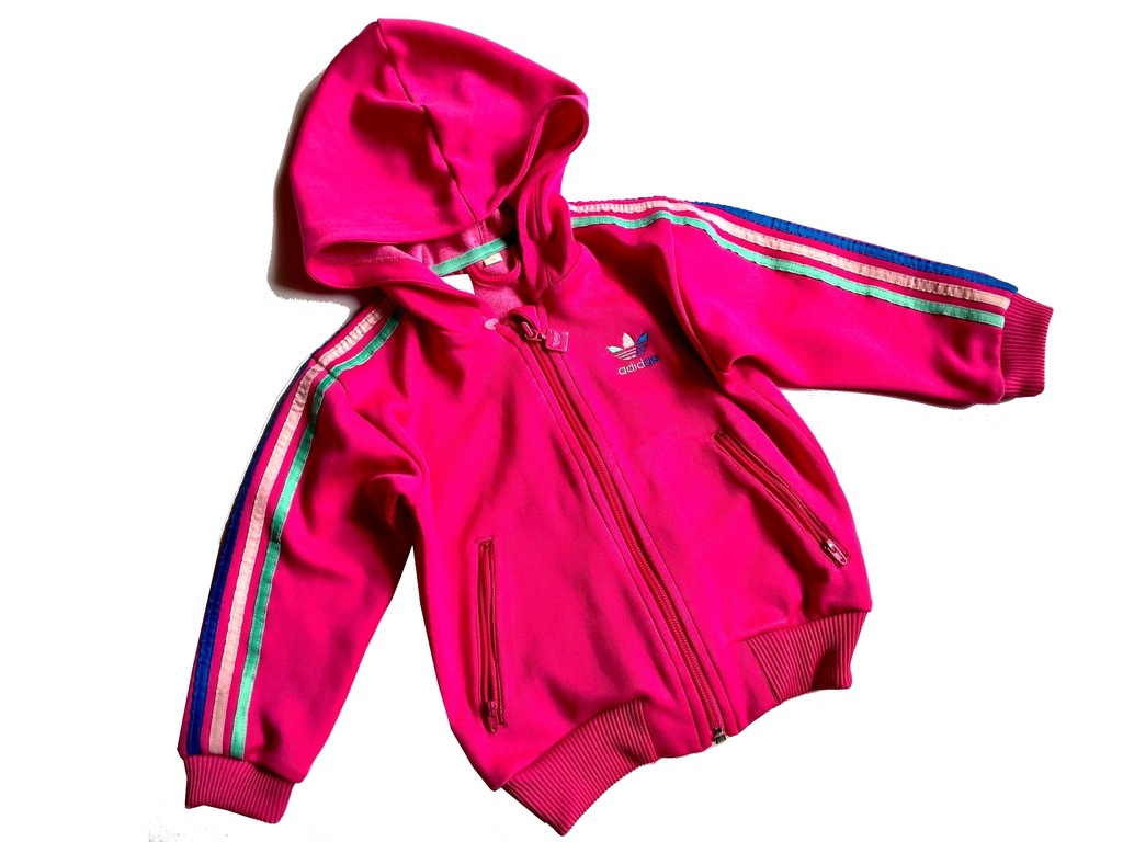 Bluza adidas 98 2-3 rozpinana z kapturem jak NOWA