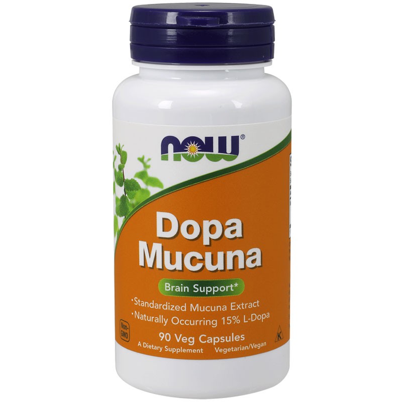 NOW DOPA Mucuna 90CAP DOPAMINA PAMIĘĆ SEN