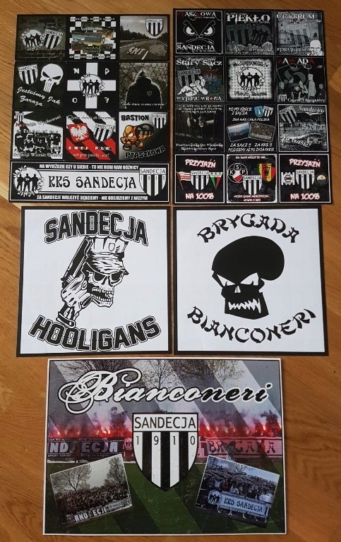 Vlepki Sandecja Nowy Sącz 168 vlepek Cracovia