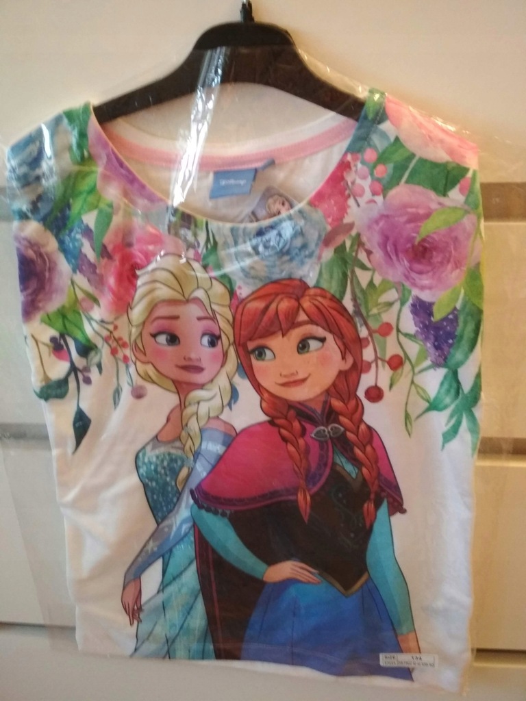 koszulka disney dziewczynka kraina lodu r.128