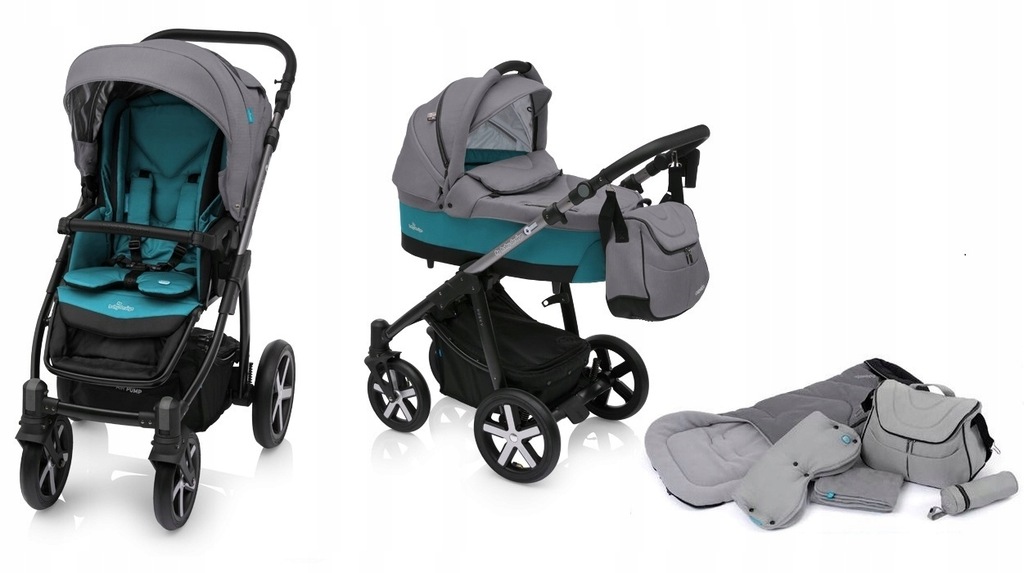 Baby Design HUSKY wózek 2w1 WINTERPACK 05 TURKUS