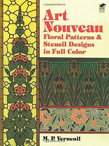 M. P. Verneuil Art Nouveau Floral Patterns and Ste