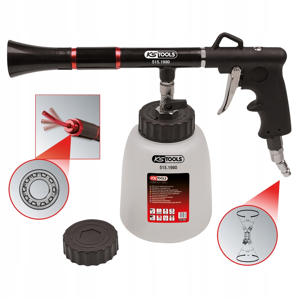 KS TOOLS TORNADO PISTOLET DO CZYSZCZENIA TAPICERKI 7695590551 oficjalne archiwum Allegro