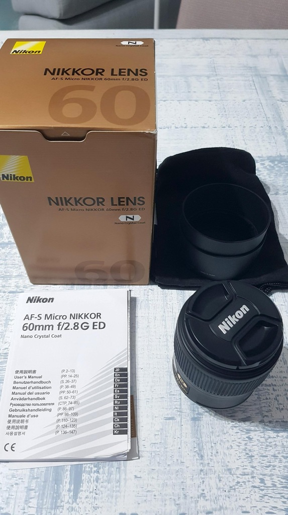 Obiektyw Nikon Nikkor 60 mm f/2.8G ED AF-S Micro