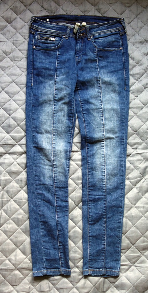 Spodnie jeansy MANGO slim logo 38/M