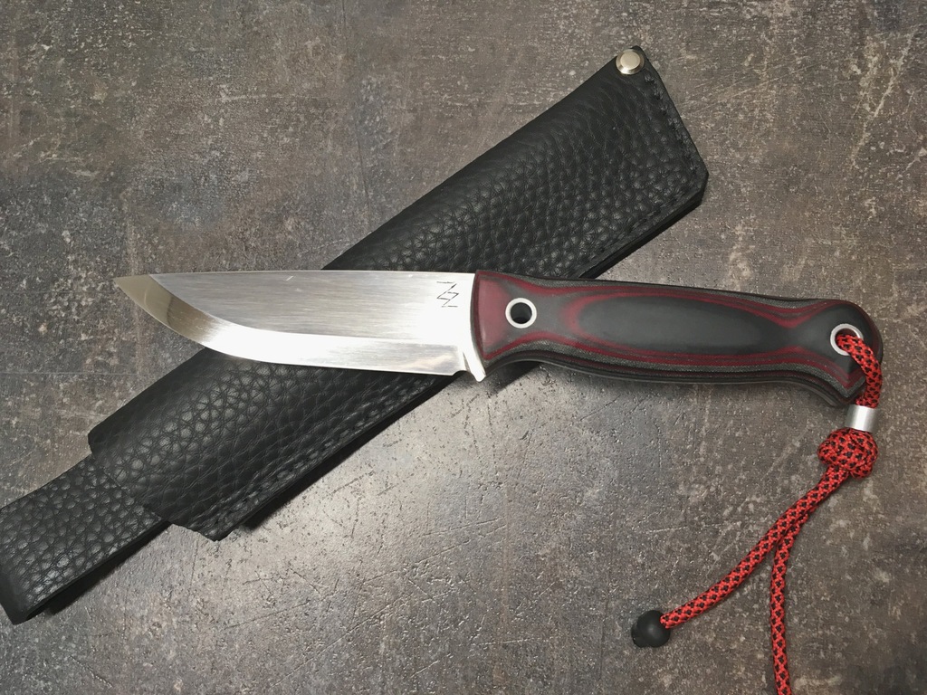 Nóż custom bushcraft - 3H13, MICARTA 01