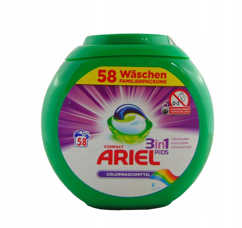 ARIEL PODS COLOR KAPSUŁKI 58szt Niemieckie