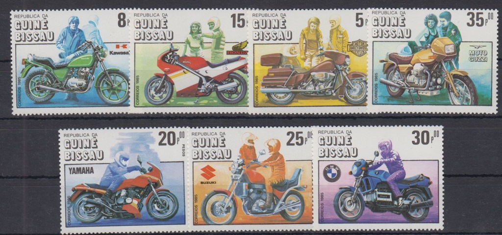 Z11. MNH. Guine-Bissau, motocykle