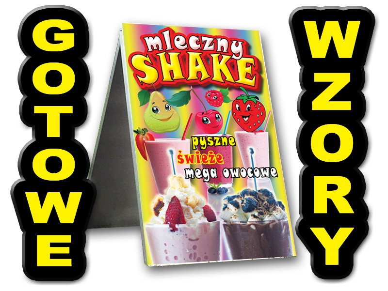 POTYKACZ 60x100cm BAR shake lody gofry zapiekanki