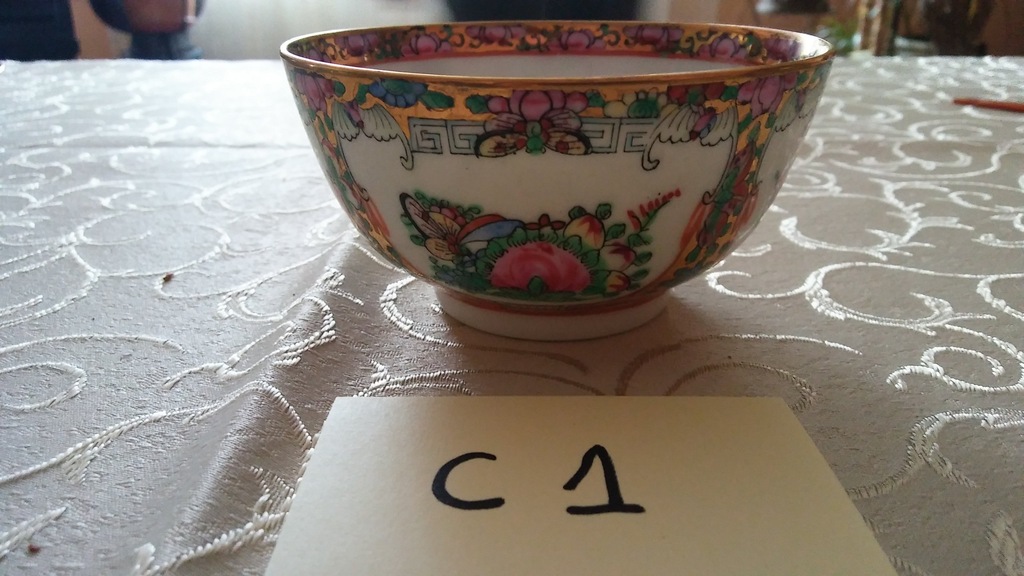 Czarka plus łyżeczka oryg. ceramika chińska c1,c5