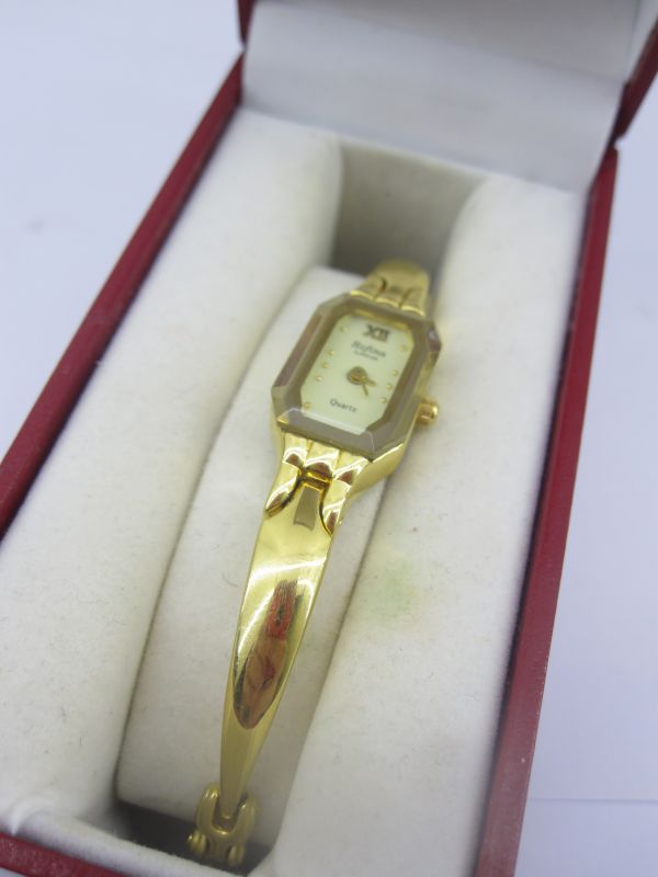 ZEGAREK DAMSKI ROFINA 23K GOLD PLATED @PIĘKNY