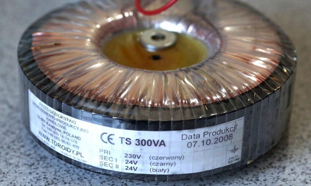 transformator Toroidy.pl 2 x 24V 300W