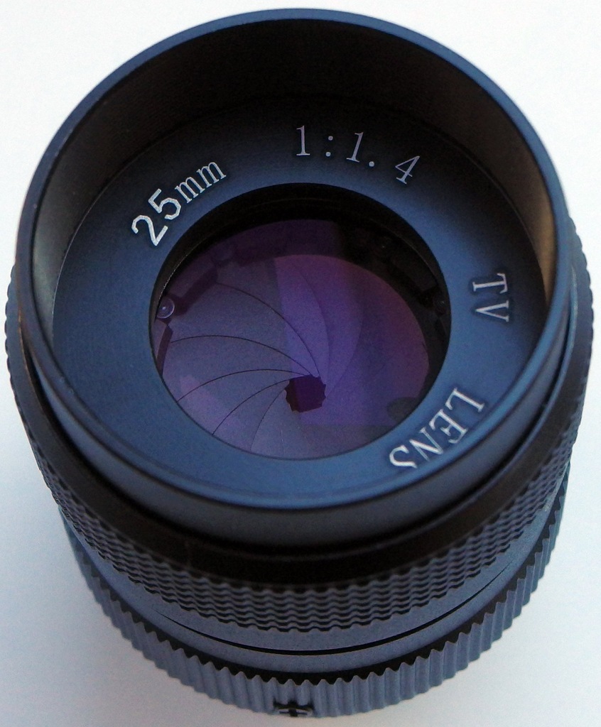 Pixco TV Lens 25mm F1.4 C-mount Pentax Q 10 7