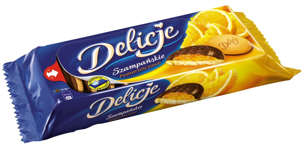 Delicje Szampańskie 147g Pomarańczowe moja bajka