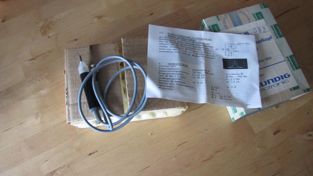 Sonda oscyloskopowa demodulator tastkopf DK3