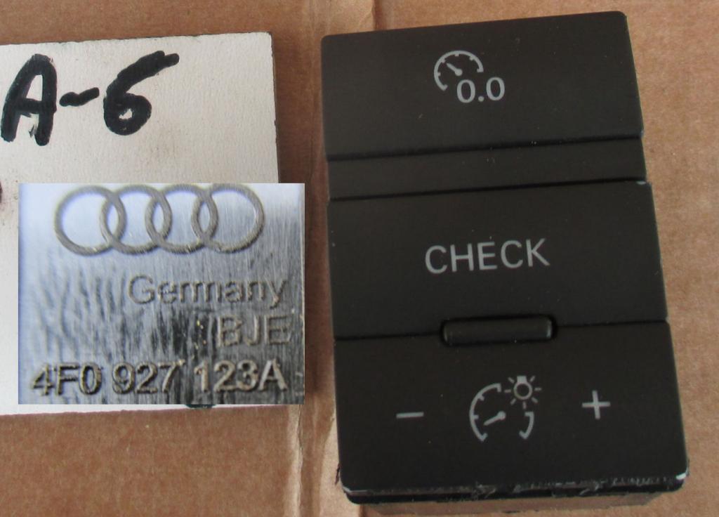 AUDI A6 C6 przycisk przełącznik CHECK 4F0927123A