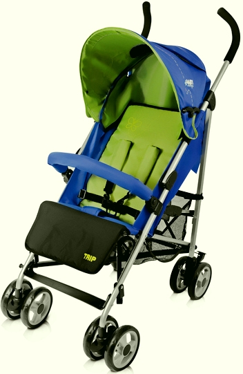 Wózek spacerówka TRIP granat-pistacja Baby Design