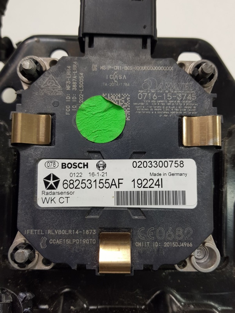 Radar sensor camera JEEP GRAND CHEROKEE 2017r 7315221530 oficjalne
