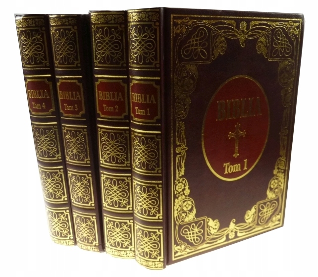 BIBLIA ks. Wujka 4 tomy Ex Libris - Pismo Święte