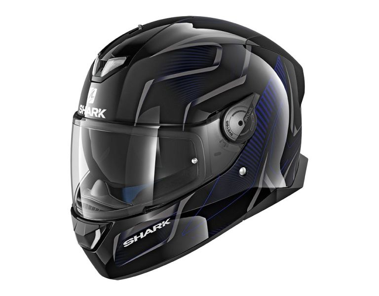 KASK SHARK SKWAL 2 FLYNN CZARNO-NIEBIESKI S