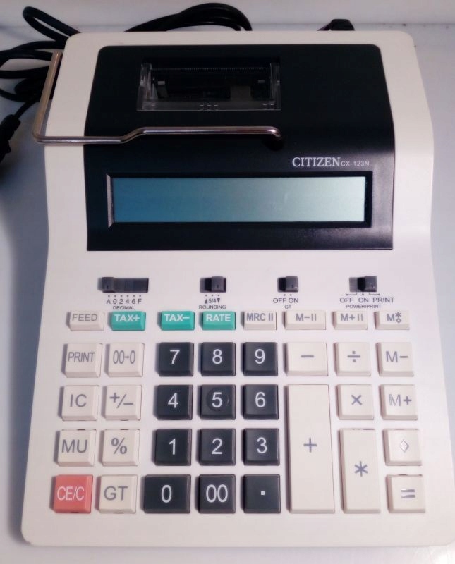 KALKULATOR CITIZEN CX-123N Z DRUKARKĄ