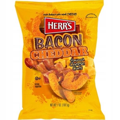 Chipsy Herr's Bacon Cheddar 198,5g z USA (W-Wa)