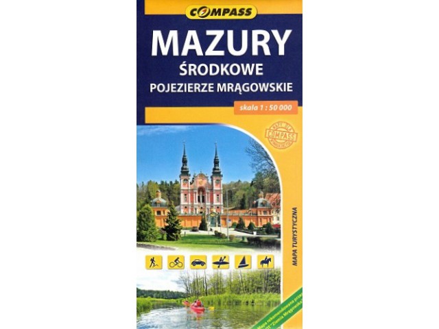 Mazury Rodkowe Mapa Turystyczna T Compass