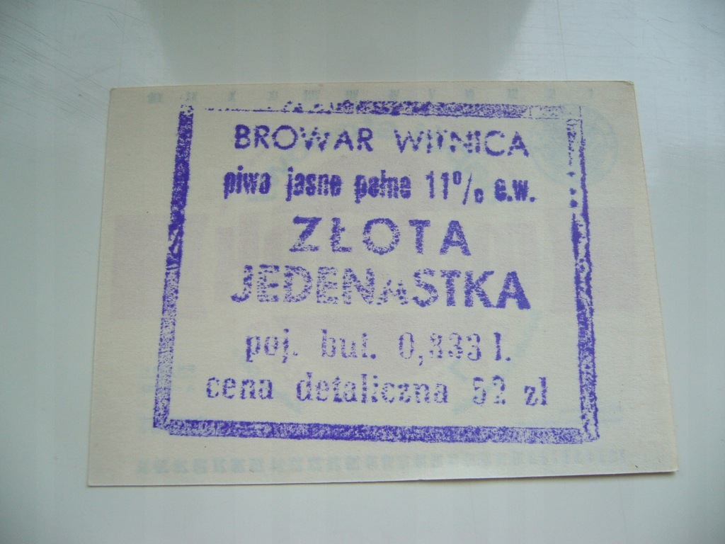 BROWAR WITNICA STEMPEL ZŁOTA JEDENASTKA