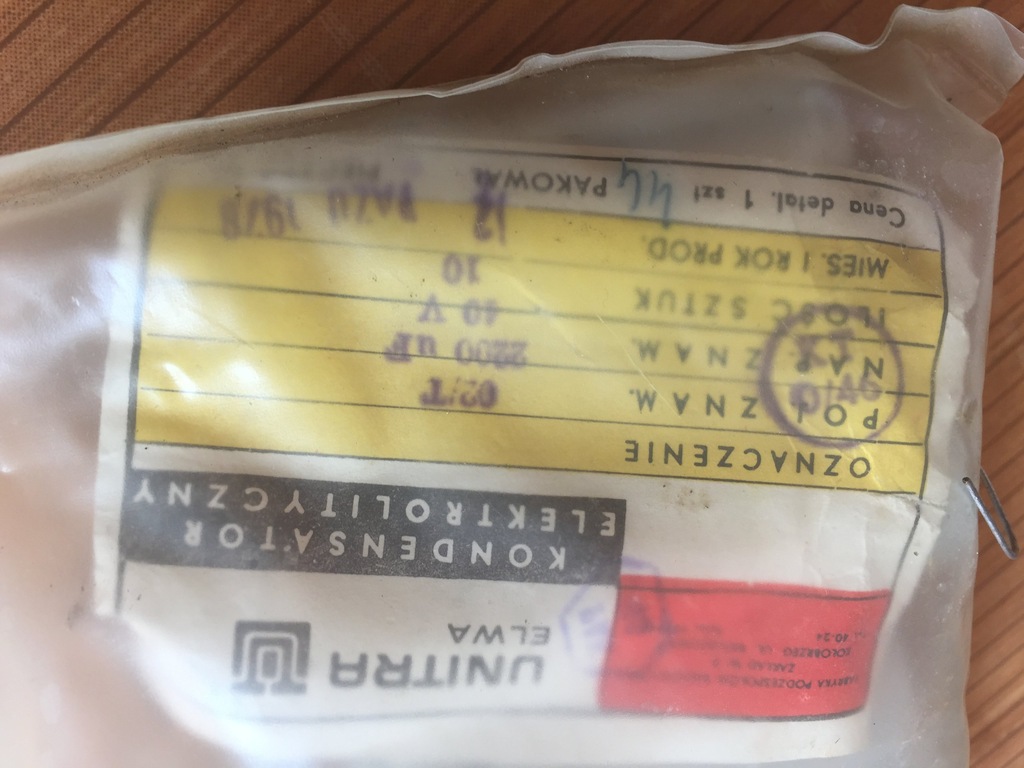 UNITRA ELWRA NOWE KONDENSATORY ANALITYCZNE 10szt.