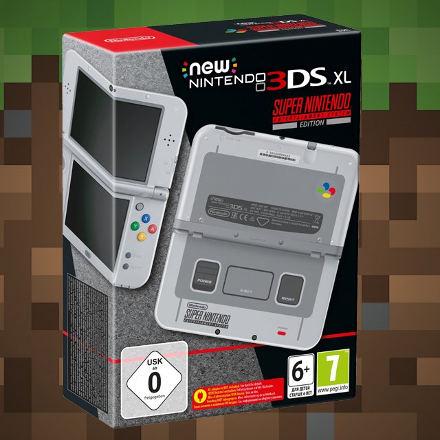 NEW Nintendo 3DS XL SNES + 20GB + Luma + Minecraft 7055797233