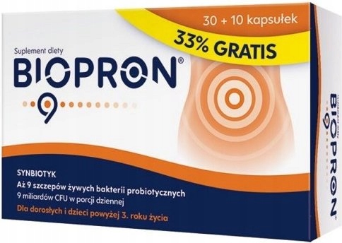 Biopron 9 30 + 10 kapsułek ___probiotyk 9 szczepów