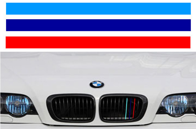 Naklejki paski BMW M POWER GERMAN CULT na grill