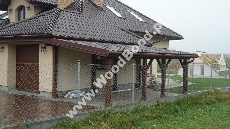 Wiata na samochód carport jednomiejscowy parking