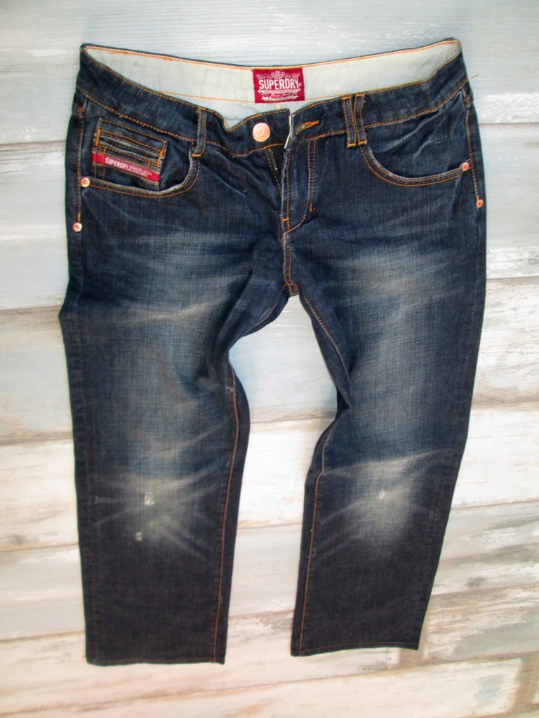 SUPERDRY spodnie jeans męskie DARK W28L32