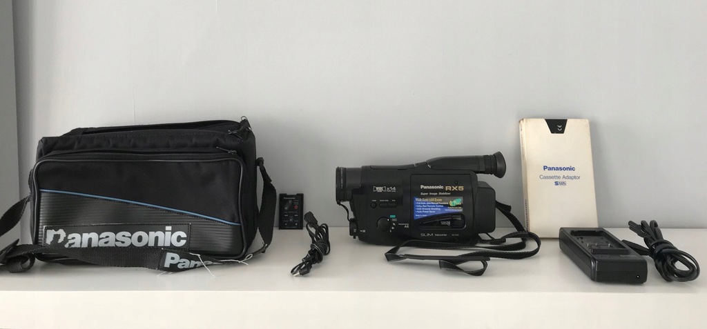 Kamera Panasonic RX5 vhs-c ,kaseta adapter Komplet