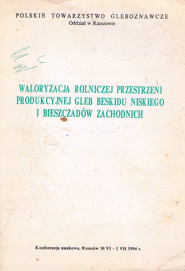 WALORYZACJA ROLNICZEJ PRZESTRZENI JAN GĄSIOR