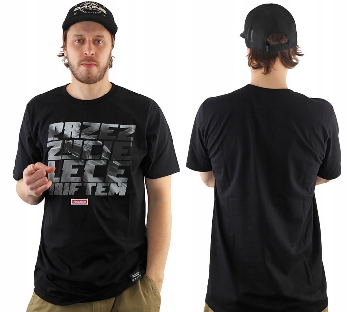 KOSZULKA CHADA PROCEDER DRIFT BLACK +WLEPY BZP XL