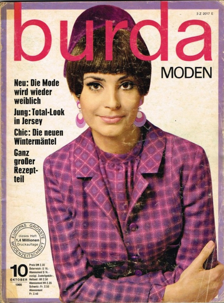 BURDA  10 / 1966  + wykroje