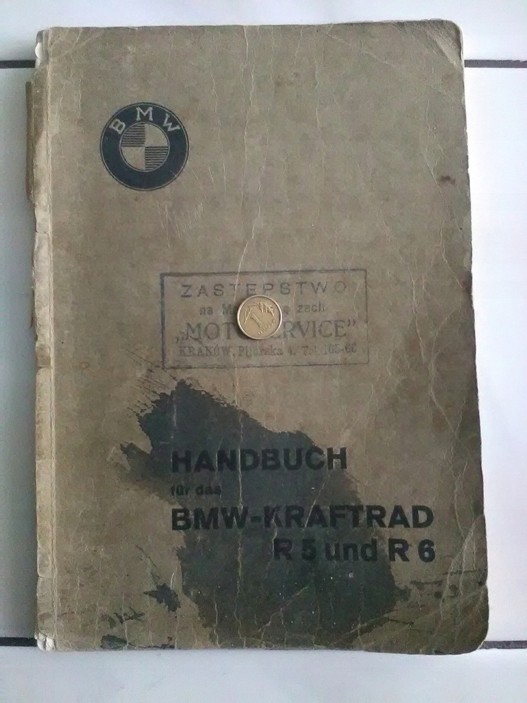 BMW R5-R6 1937 R,INSTRUKCJA
