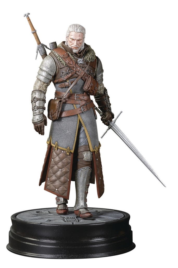 Figurka Geralt w rynsztunku szkoły Niedźwiedzia